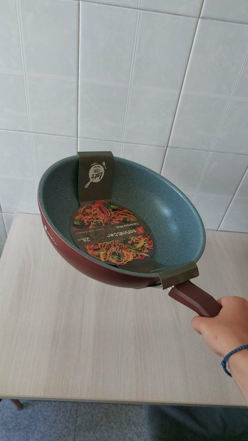 Vand tigaie Wok-test